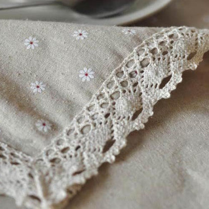 Daisy Print Bomull Linne Duken | Veska