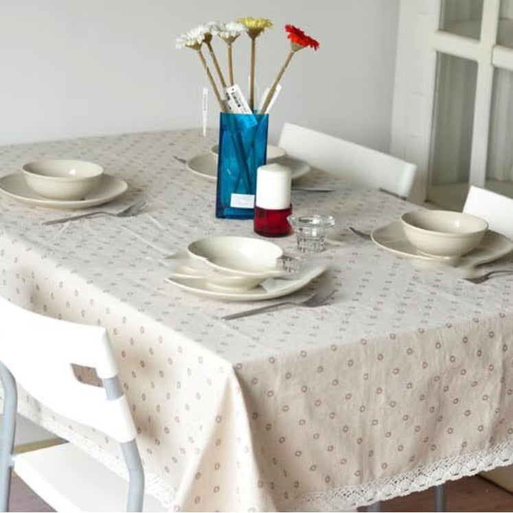Daisy Print Bomull Linne Duken | Veska