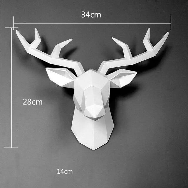 Deer Head Modern Heminredning | Veska staty 1