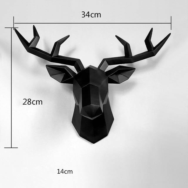 Deer Head Modern Heminredning | Veska staty 2