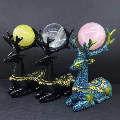 Deer Natural Crystal Figuriner | Veska