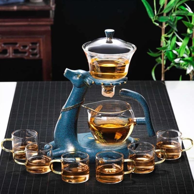 Deer Tea Infuser Pot | Veska Deer Teapot + 6 Tekoppar