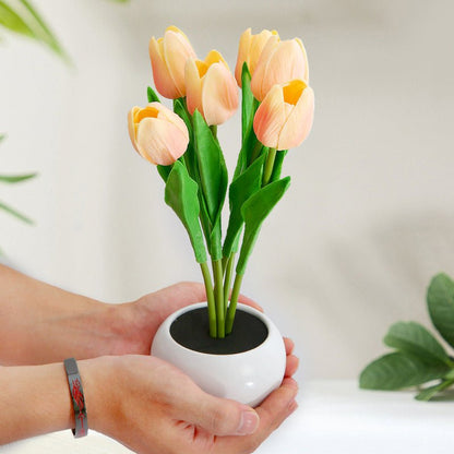 Dekorativ LED Tulpan Bordslykta – Florima | Veska Rosa
