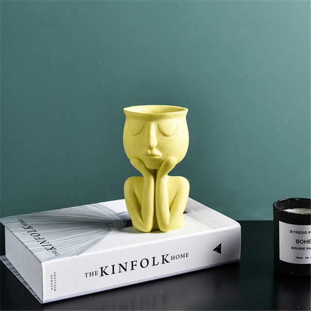 Dekorativ mini keramikkruka | Veska A-Gul