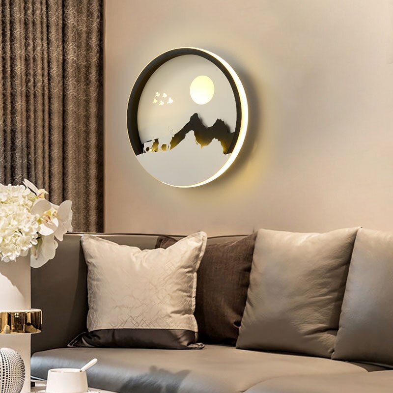 Dekorativ modern konst vägg LED-lampa | Veska