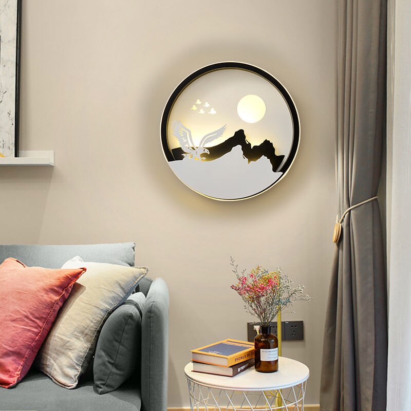Dekorativ modern konst vägg LED-lampa | Veska