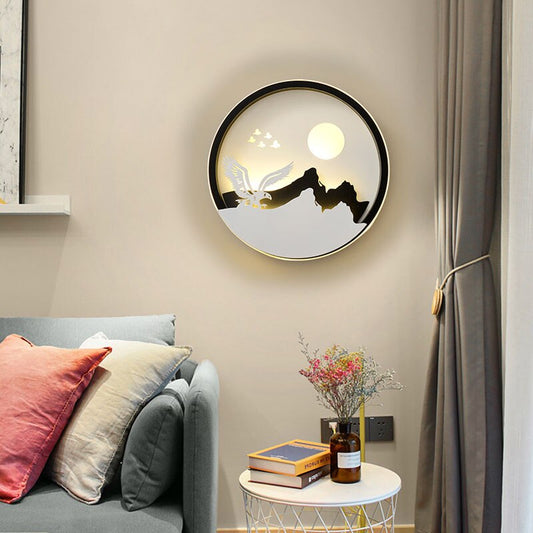 Dekorativ modern konst vägg LED-lampa | Veska