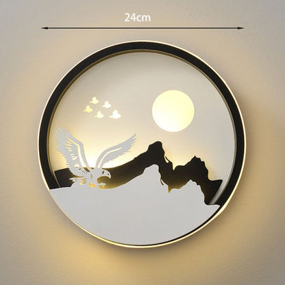 Dekorativ modern konst vägg LED-lampa | Veska 24cm 3