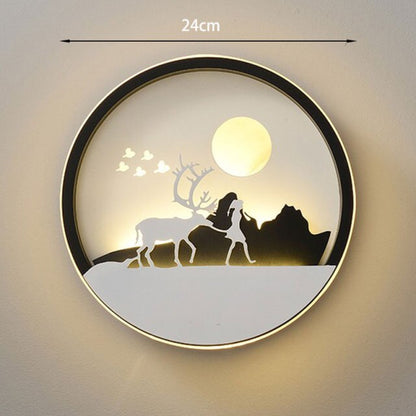 Dekorativ modern konst vägg LED-lampa | Veska 24cm 4
