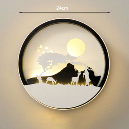Dekorativ modern konst vägg LED-lampa | Veska 24cm 6