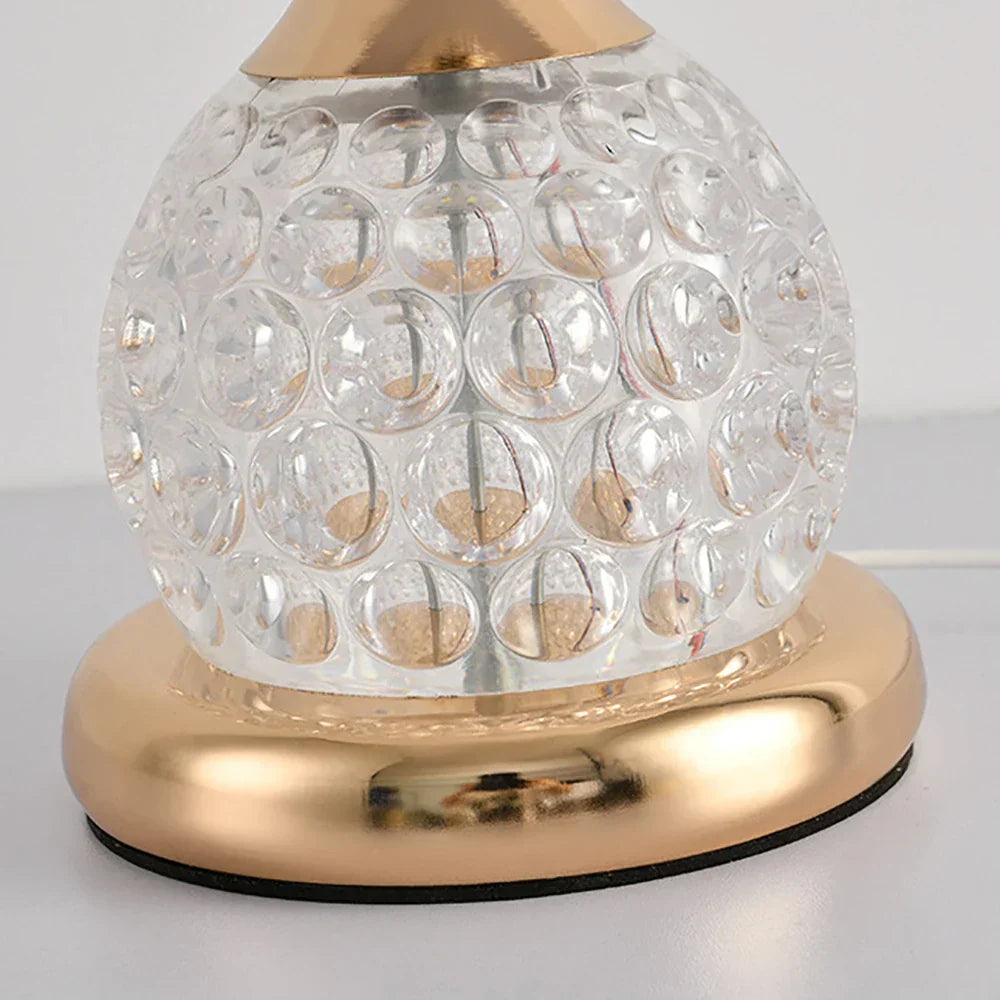 Dekorativ Stämningsbelysning LED – Kristall Bordslampa med Svampdesign, Vintage Dekorlampa för Vardagsrum eller Sovrum | Veska