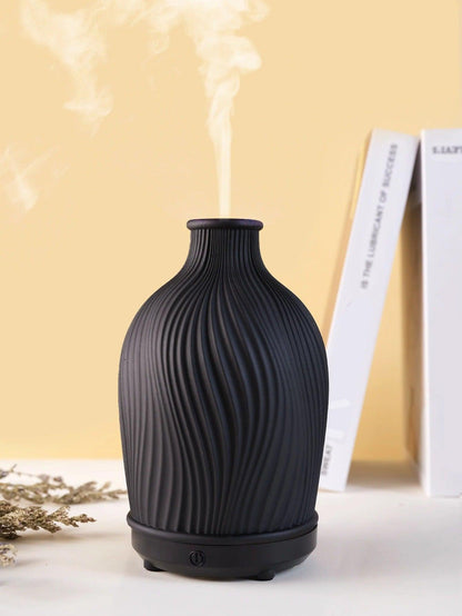 Design Aroma Diffuser i Boho Stil Elegant Vase Utseende | Veska Svart
