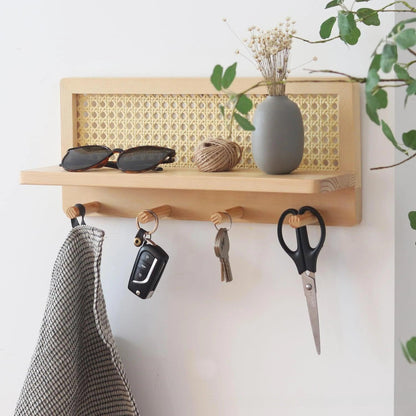 Design Väggshelf med Krok Minimalism för Badrum & Kök | Veska
