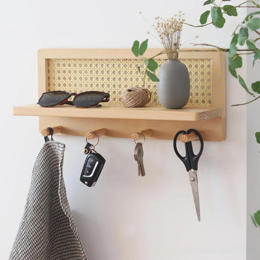 Design Väggshelf med Krok Minimalism för Badrum & Kök | Veska
