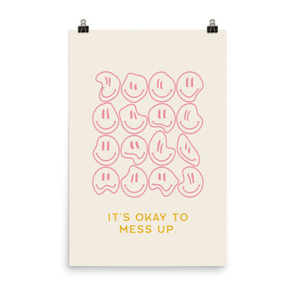 Det är okej att misslyckas | Veska 24″×36″