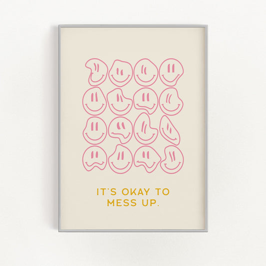 Det är okej att misslyckas | Veska 12″×16″
