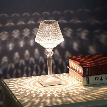 Diamond Glow Återuppladdningsbar Kristall Bordslampa | Veska