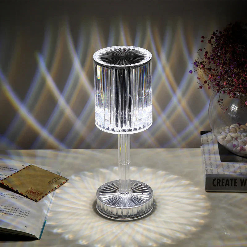 Dimbar Kristall Bordslampa med Modern Belysning - Seraphine | Veska