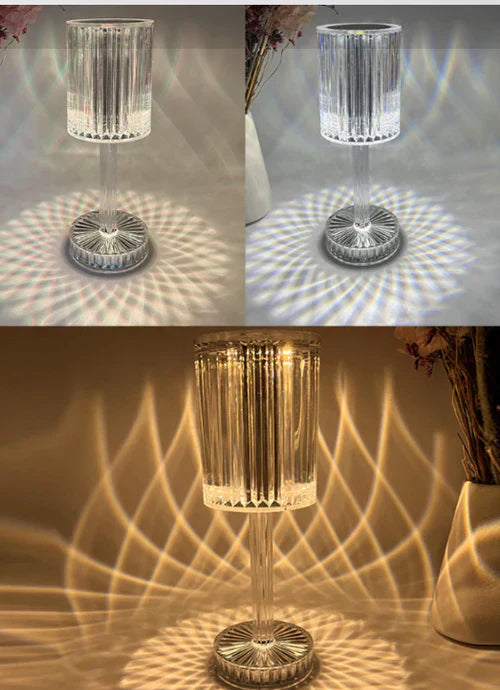 Dimbar Kristall Bordslampa Med Modern Design | Veska