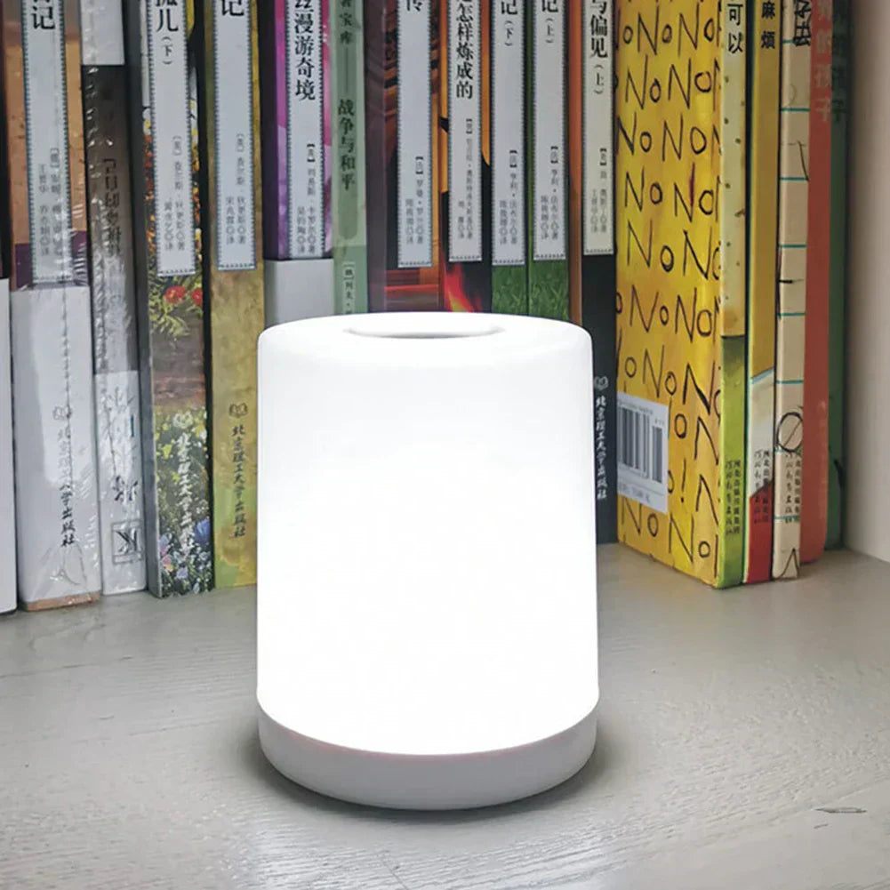 Dimbar LED Bordslampa med USB-port - GlowEase | Veska Vitt ljus