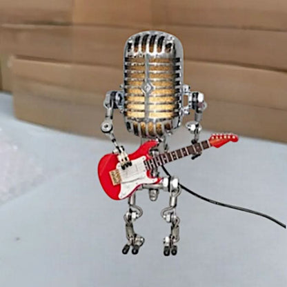 Dimbar Robotbordslampa med Gitarrdesign | Veska Röd