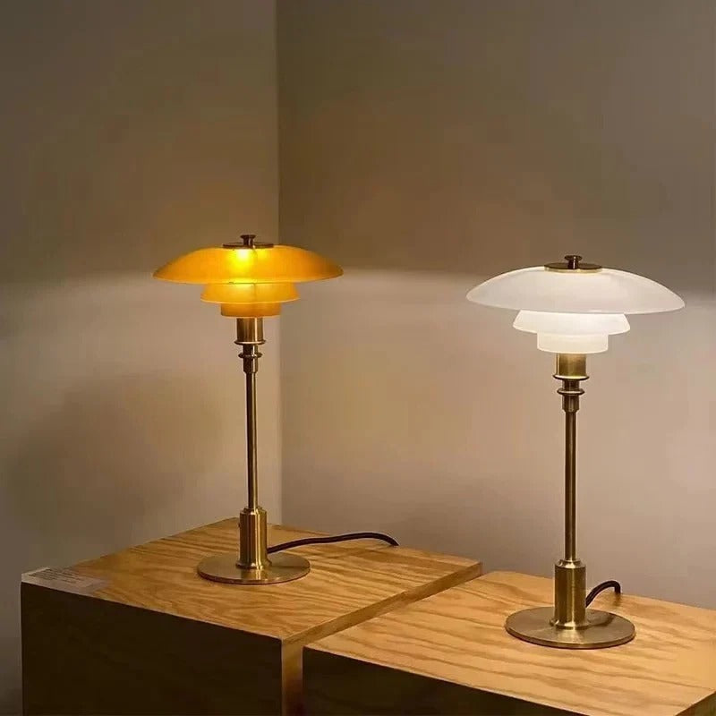 Dimbar Rund Bordslampa | Veska