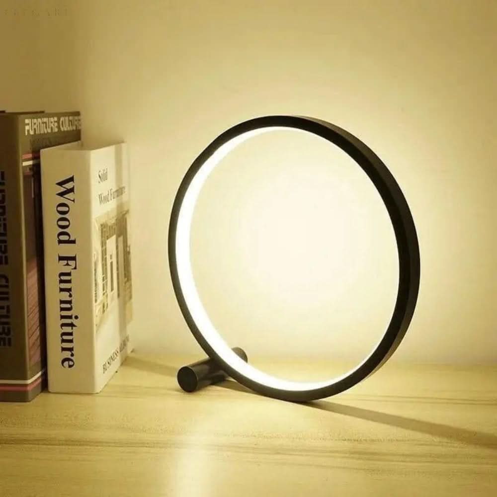 Dimmbar LED Ring Bordslampa – Modern Touch Control | Veska