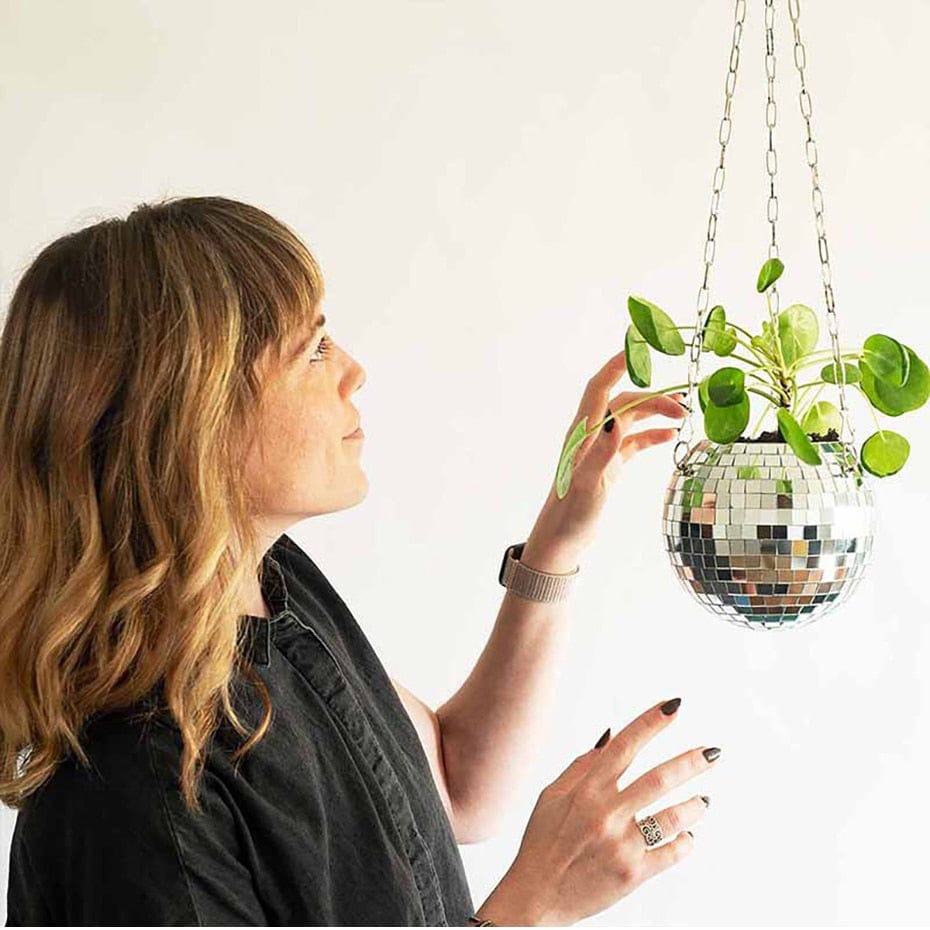 Disco Ball Hängande Kruka | Veska