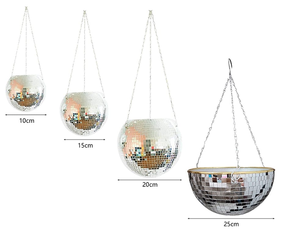 Disco Ball Hängande Kruka | Veska