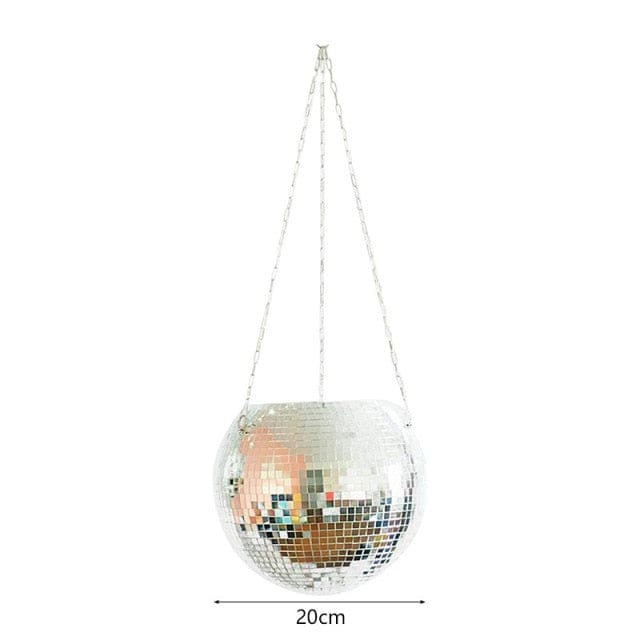 Disco Ball Hängande Kruka | Veska 20 cm 7,9"