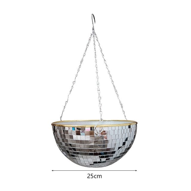 Disco Ball Hängande Kruka | Veska 25cm 9.8"