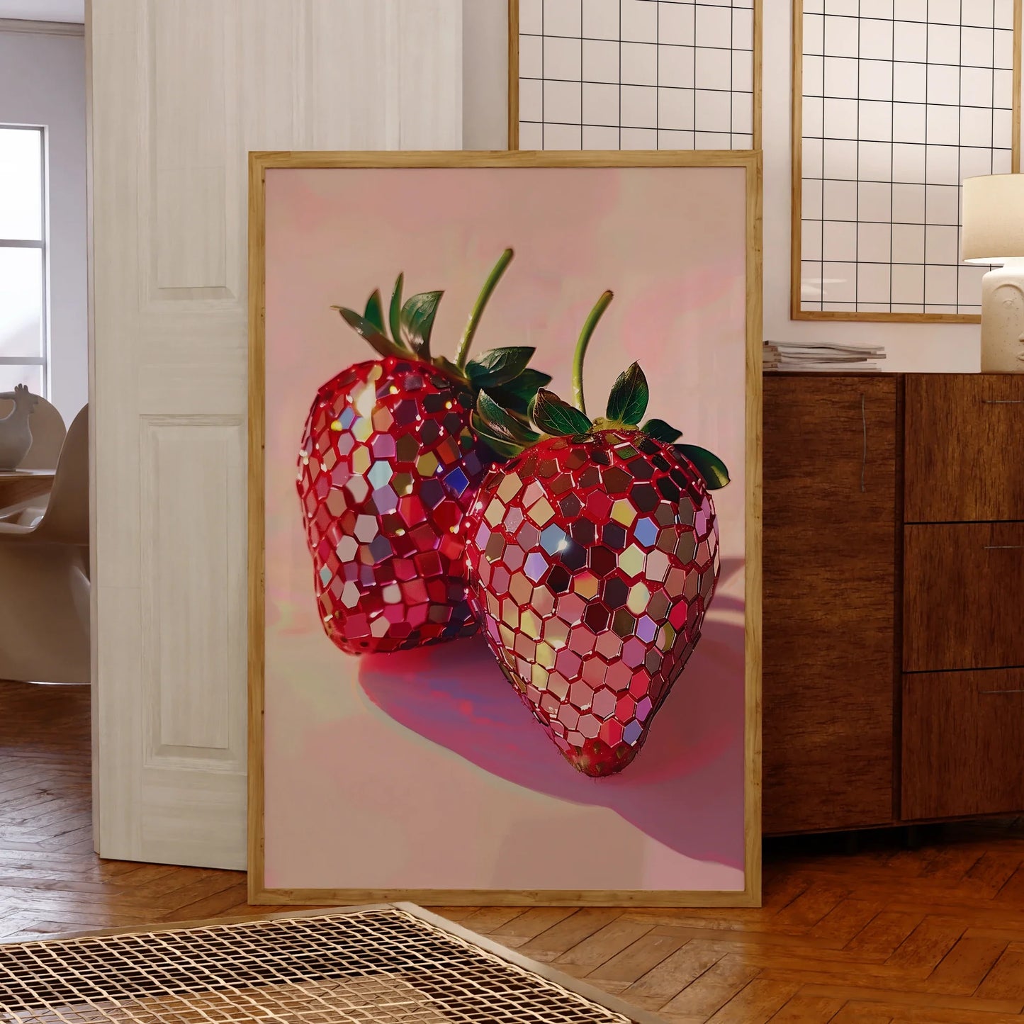 Disco Strawberry Vägghängning | Veska