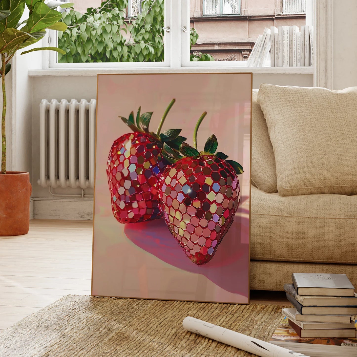 Disco Strawberry Vägghängning | Veska