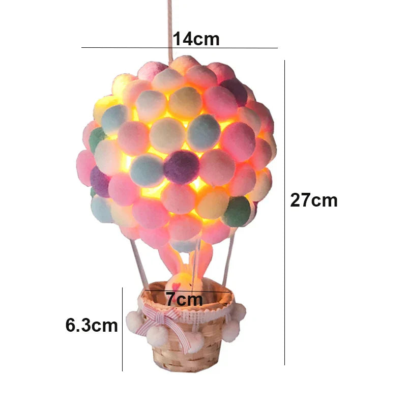 DIY Varmluftsballong-formade Flygande Djur Nattlampa | Veska