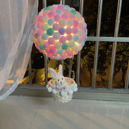 DIY Varmluftsballong-formade Flygande Djur Nattlampa | Veska Kanin