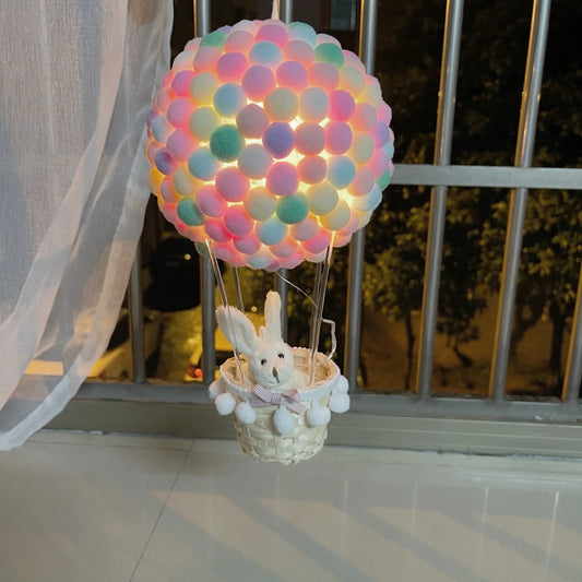 DIY Varmluftsballong-formade Flygande Djur Nattlampa | Veska Kanin