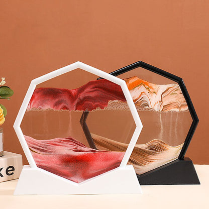 Djup Hav Flödande Hexagon Sand Dekor | Veska