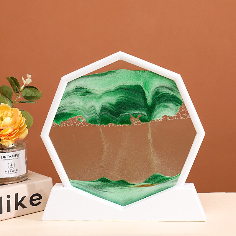 Djup Hav Flödande Hexagon Sand Dekor | Veska