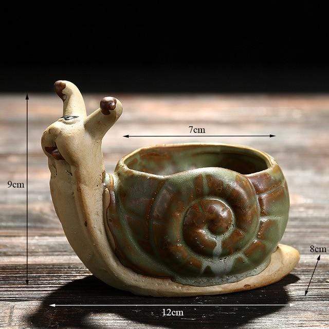 Djurformade mini blomkrukor | Veska Snigel
