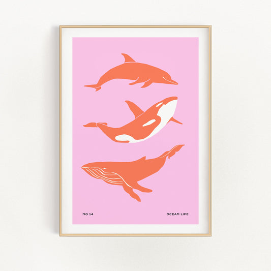 Dolphines | Veska 21×30 cm