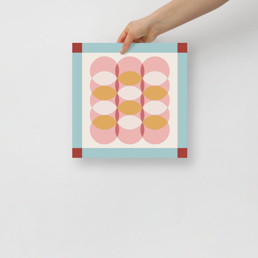 Dots I Rutan Väggkonst | Veska 12×12