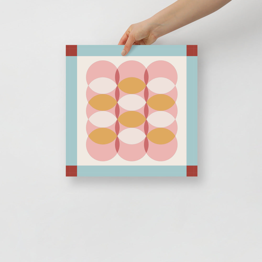 Dots I Rutan Väggkonst | Veska 14×14