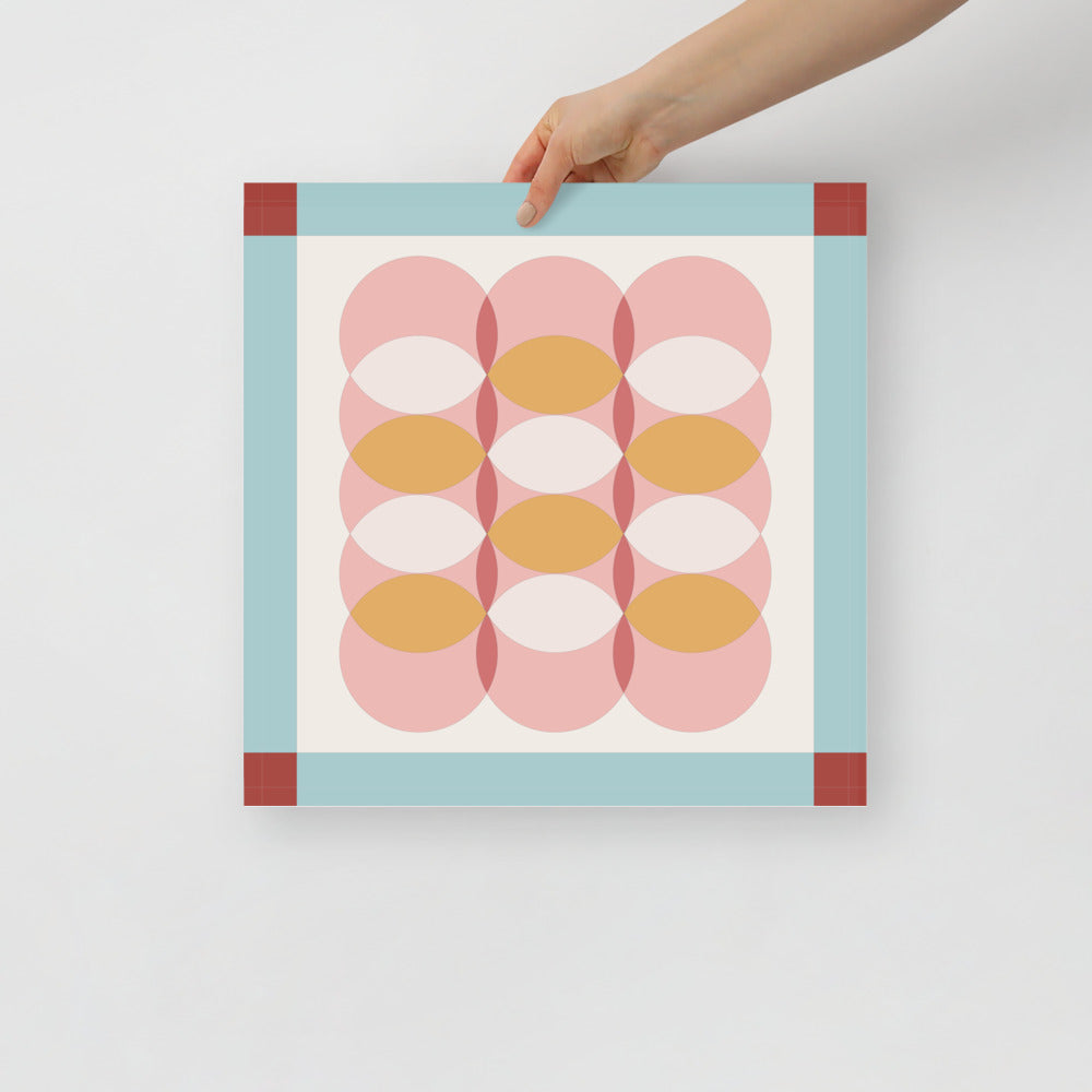Dots I Rutan Väggkonst | Veska 16×16