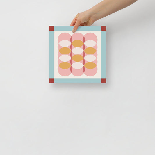 Dots I Rutan Väggkonst | Veska 10×10