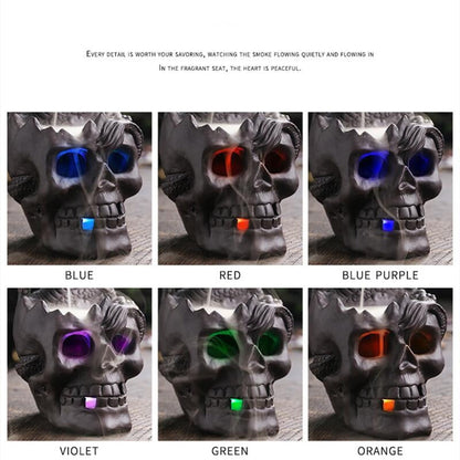 Dragon Skull LED Rökelsebrännare | Veska