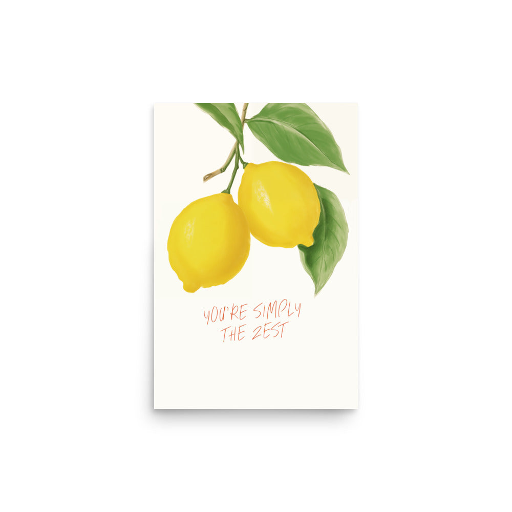 Du är helt enkelt zest! | Veska 12″×18″