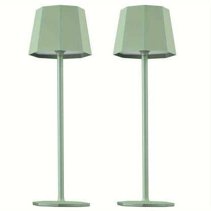 DuoGlow | Batteridriven 2-delad set Trådlös bordslampa Veska Grön