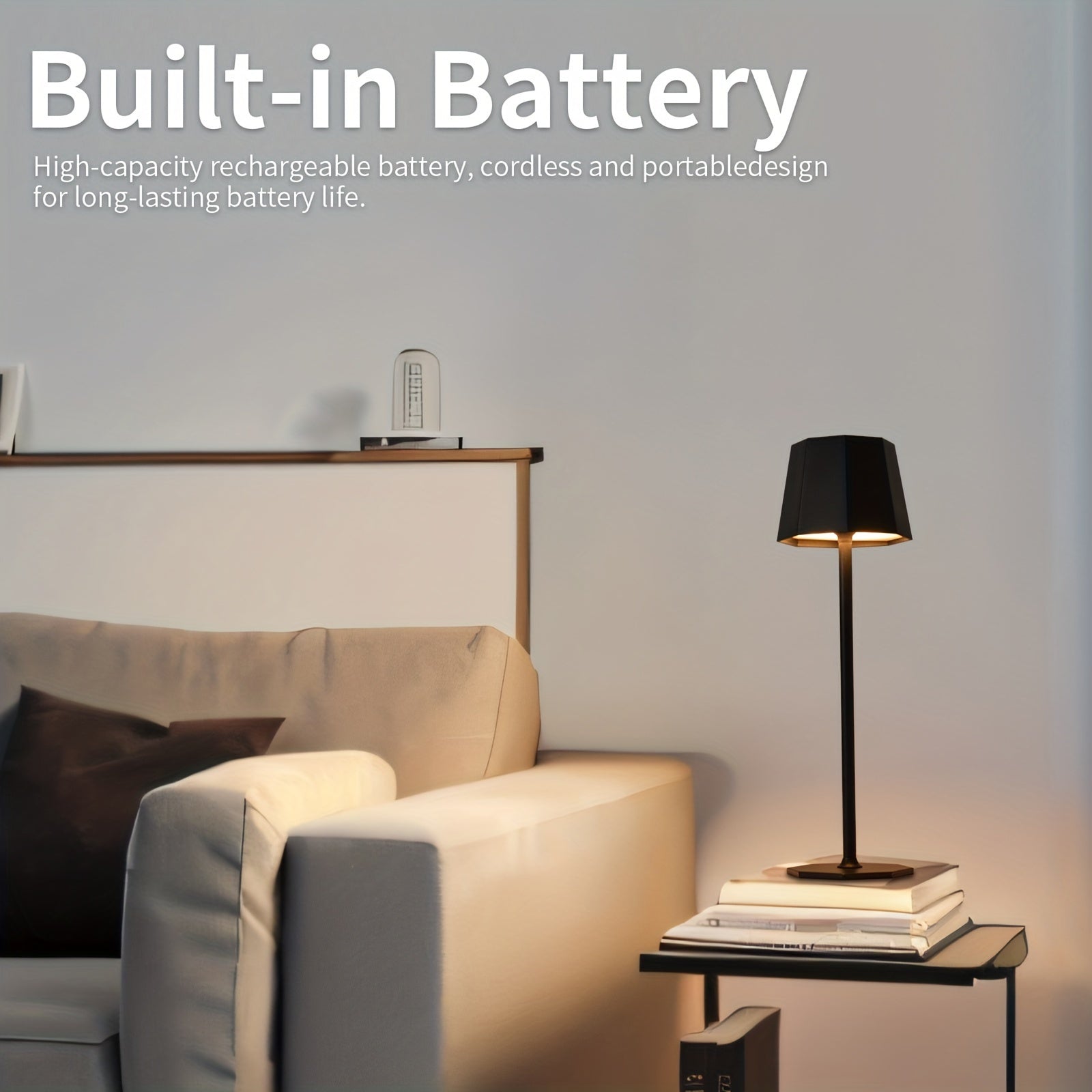 DuoGlow | Batteridriven 2-delad set Trådlös bordslampa Veska