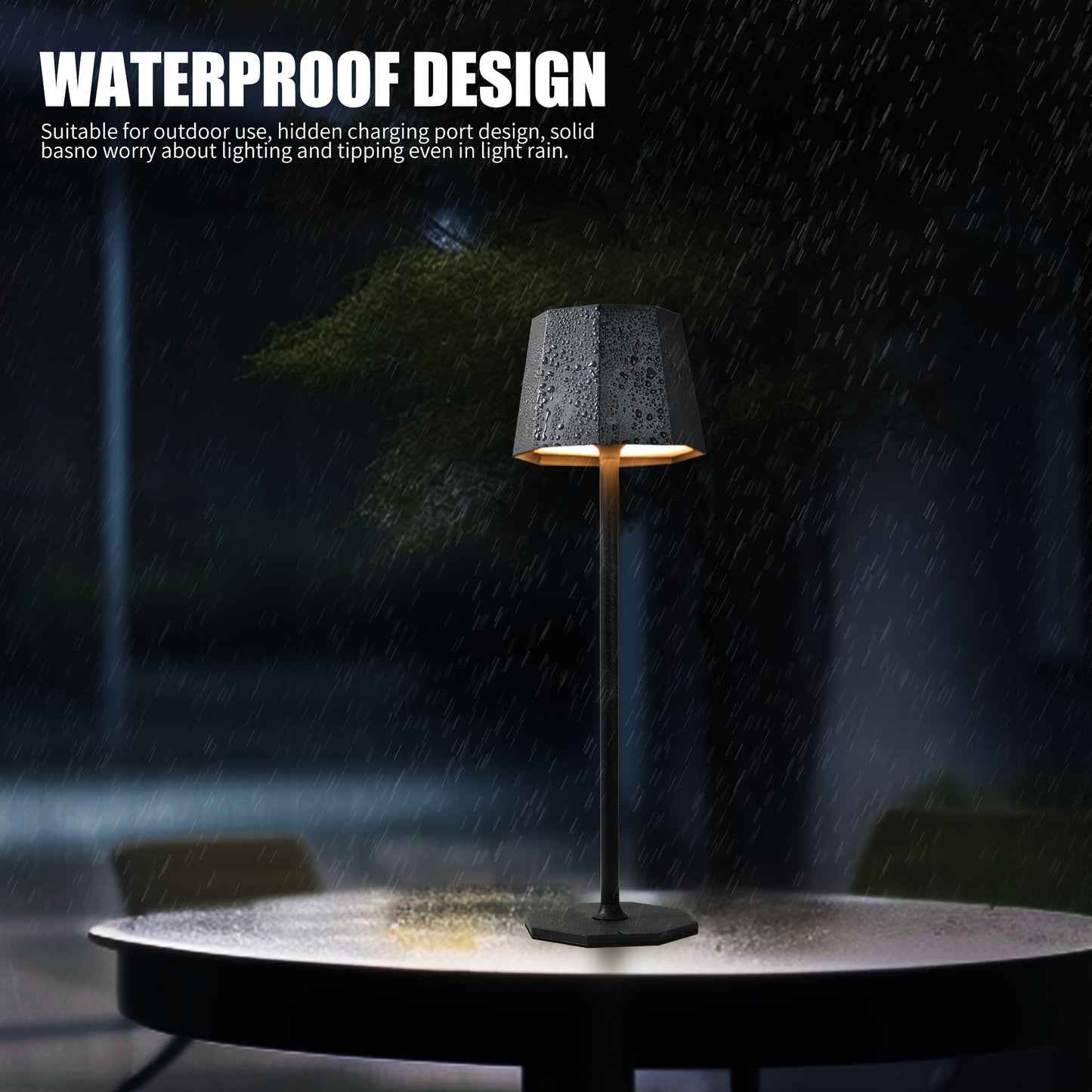 DuoGlow | Batteridriven 2-delad set Trådlös bordslampa Veska