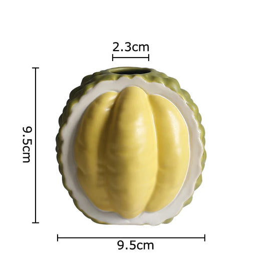 Durian-formad keramikvas | Veska Durian vas
